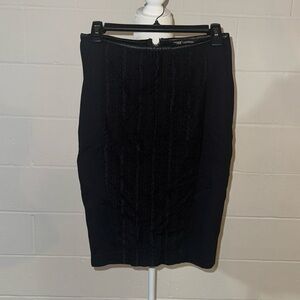 Express black pencil skirt with lace